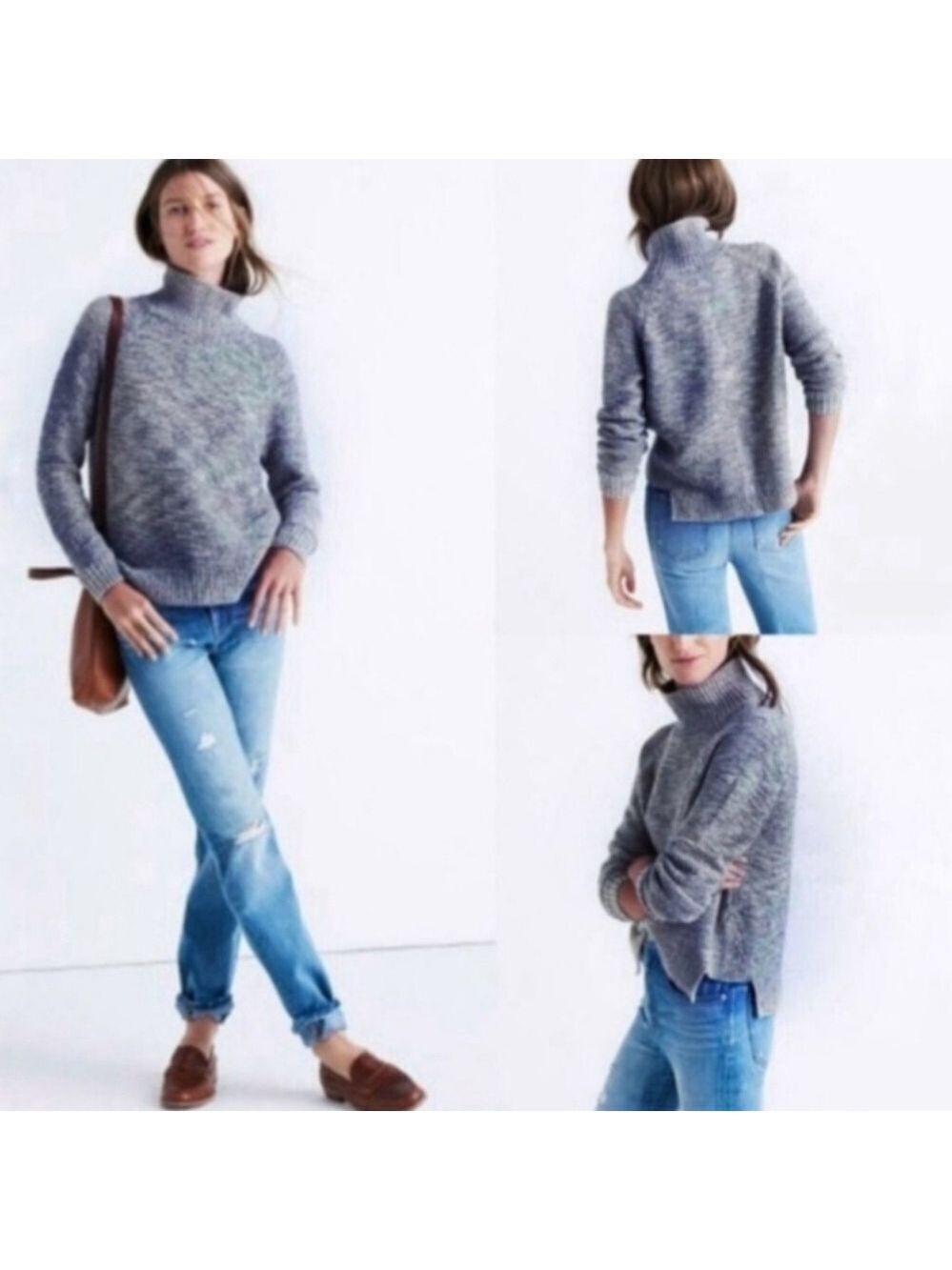 Madewell Mock Turtleneck Knit Sweater
